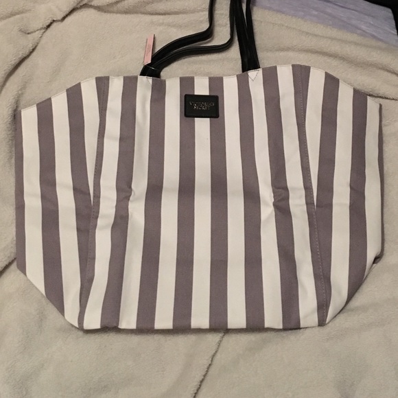 Victoria's Secret Handbags - Victoria’s Secret Striped Tote